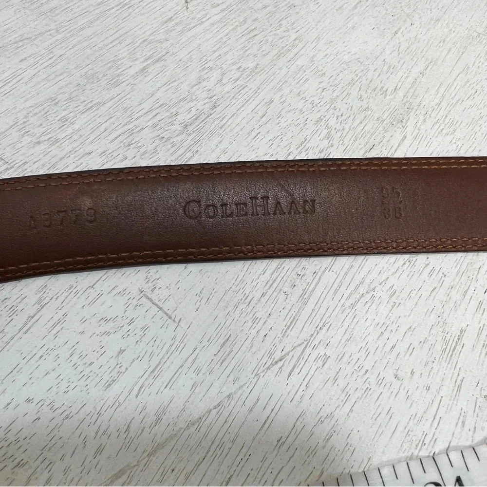 Cole Haan Belt Brown Leather 37-41” hole‎ range